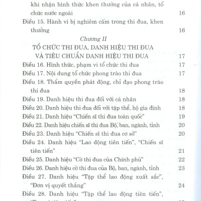 Luật Thi Đua, Khen Thưởng (Bản in năm 2022)