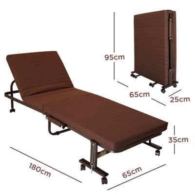 Giường gấp gọn văn phòng, có bánh xe di chuyển tiện lợi - Hàng chính hãng NIKITA