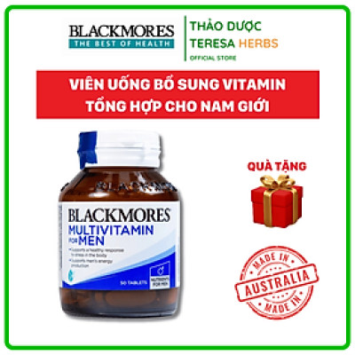 Vitamin Tổng Hợp Cho Nam Giới Hỗ Trợ Tăng Cường Sinh Lý Blackmores Multivitamin For Men Lọ 50 Viên
