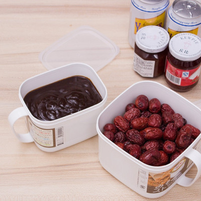 Hộp bảo quản thực phẩm nắm mềm, có tay cầm 1400ml - Nội địa Nhật