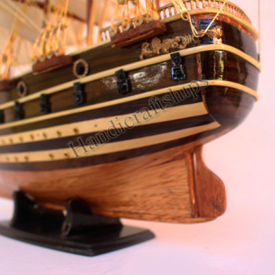 Mô hình thuyền buồm gỗ Jylland cao cấp 51cm (có video)