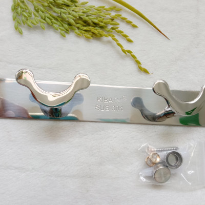 Móc áo Kibath 6 chấu chữ V inox 304