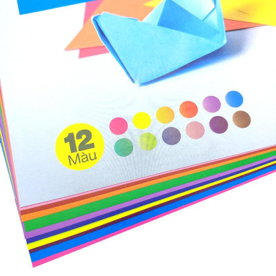 Giấy Thủ Công 12 Màu A4 - The Sun