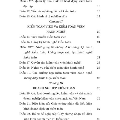 Luật Kiểm toán độc lập năm 2011 (sửa đổi, bổ sung năm 2015, 2024)