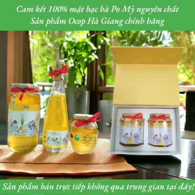 MẬT ONG BẠC HÀ OCOP HÀ GIANG CHÍNH HÃNG 1 LÍT, MẬT ONG PO MỶ ĐẶC SẢN CAO NGUYÊN ĐÁ HÀ GIANG