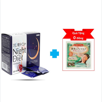 Viên uống điều chỉnh cân nặng Night Diet Orihiro hộp 60 gói
