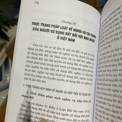 PHÁP LUẬT VỀ NGHĨA VỤ TÀI CHÍNH CỦA NGƯỜI SỬ DỤNG ĐẤT ĐỐI VỚI NHÀ NƯỚC VIỆT NAM HIỆN NAY - Nguyễn Thị Thanh Xuân -Nxb Chính trị Quốc gia sự thật – bìa mềm