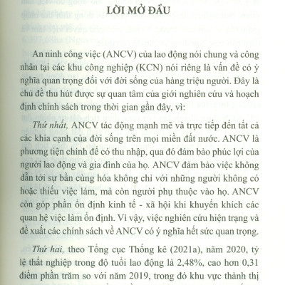An Ninh Công Việc Của Công Nhân Tại Các Khu Công Nghiệp Vùng Kinh Tế Trọng Điểm Bắc Bộ - Trường Hợp Tỉnh Bắc Ninh (Sách chuyên khảo)