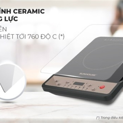 Bếp từ đơn cơ SUNHOUSE SHD6160 - Hàng chính hãng kèm nồi lẩu