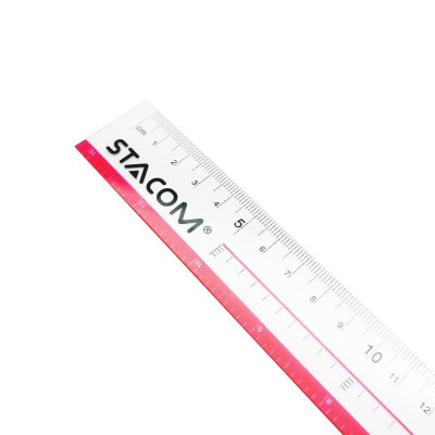 Thước Nhựa Dẻo 30 cm - Stacom SR230 - Màu Hồng