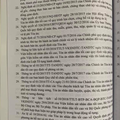 Chỉ dẫn tra cứu áp dụng Luật tố tụng hành chính năm 2015