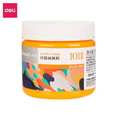 Màu Nước Acrylic Dmast Dạng Hũ 100ml Cao Cấp Deli - Dùng Để Custom Trên Vải Giày Tường Đá Full Bảng Màu Vẽ Chuyên Nghiệp