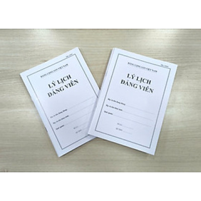 Lý lịch đảng viên ( Mẫu 1-HSĐV)
