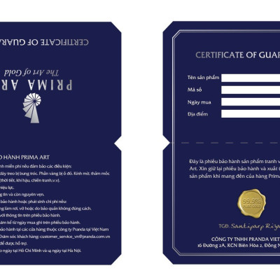 Quà tặng Vàng 24K PRIMA ART - Biểu tượng Cá chép Tài lộc - Kích thước 12 x 10 cm - DGS-0027-01