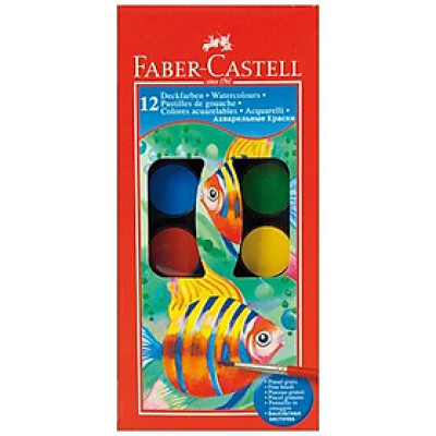 Khay Màu Nước -12 Bánh Màu 125011 Faber Castell