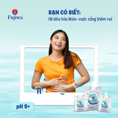 Hộp 12 Túi Nước Uống ION Kiềm Giàu Hydrogen Cao Cấp Fujiwa Dạng Túi Bạc - Detox nhanh Chống Oxy hoá mạnh 