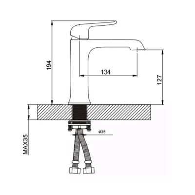 VÒI CHẬU LAVABO NGA CAO CẤP GAPPO  GAPPO G1050-8 - Hàng Chính Hãng NGA