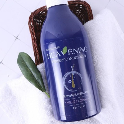 Bộ 01 Dầu Gội & 01 Dầu Xả chăm sóc tóc cao cấp, suôn mượt + 01 Sữa tắm dưỡng ẩm, làm trắng da toàn thân Hàn Quốc Heavening Perfect 750ml - Nhập khẩu Hàn Quốc