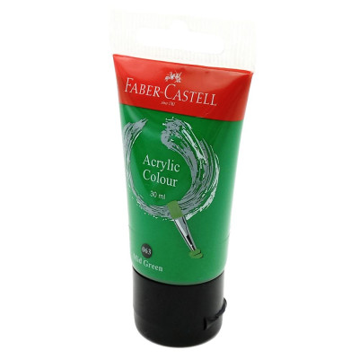 Tuýp màu vẽ acrylic 30ml midgreen (xanh lá trung tính) Faber 1183063