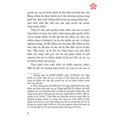 Giải quyết tranh chấp hành chính trong lĩnh vực quản lý đất đai. Phát hiện vi phạm và xử lý vướng mắc.
