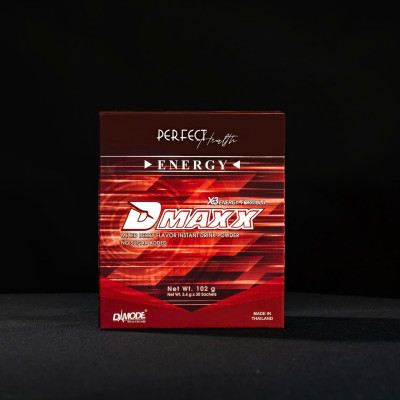 DMAXX thức uống bổ sung vitamin năng lượng không đường DAMODE 9 gói dùng thử màu đỏ