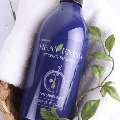Set 01 Dầu Gội & 01 Dầu Xả chăm sóc tóc cao cấp, suôn mượt Heavening Perfect - Nhập khẩu Hàn Quốc