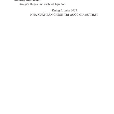 Các văn bản hướng dẫn thi hành Luật đất đai (sửa đổi, bổ sung năm 2024) - bản in 2025