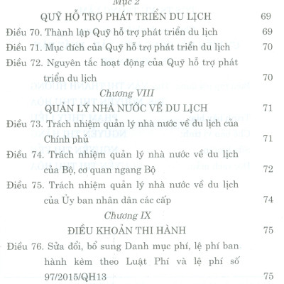 Luật Du Lịch ( Hiện Hành)