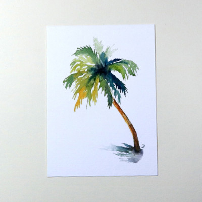 Giấy vẽ màu nước A6 lỡ vẽ các hình dễ thương, giấy vẽ chuyên dụng có vân nhập từ Ý, chất giấy 224gsm 40 tờ CTB784 Green Art - Hàng chính hãng