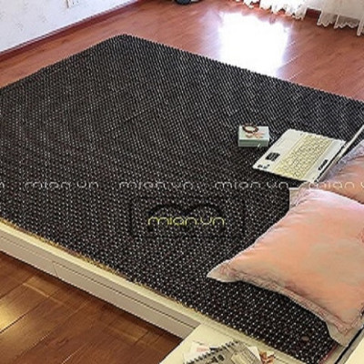 Chiếu hạt gỗ Mun hạt 1,2cm - Chiếu gỗ Mian ( video , hình thật )