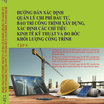 Combo 4 Quyển Sách  Định Mức Dự Toán Xây Dựng Công Trình