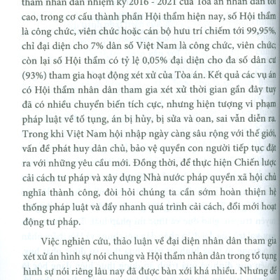 Đại Diện Nhân Dân Tham Gia Xét Xử Án Hình Sự Xưa Và Nay 