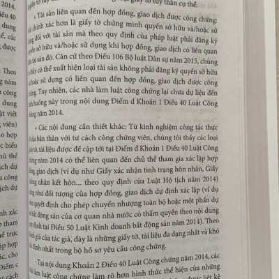 Bình Luận Luật Công Chứng Năm 2014 