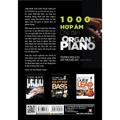 1000 Hợp Âm Cho Đàn Organ Và Piano (Tái Bản 2023)