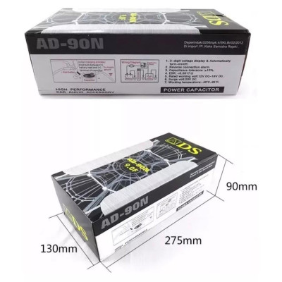 Tụ điện kỹ thuật số 9.0 Farads cho âm thanh xe hơi KUERL công suất 10000 W