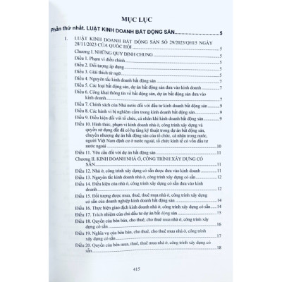 Luật Kinh Doanh Bất Động Sản và văn bản hướng dẫn thi hành