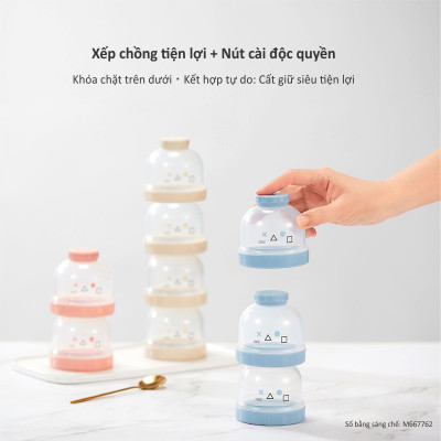 HỘP CHIA SỮA 3 NGĂN ĐA NĂNG CHO BÉ KU-PLUS