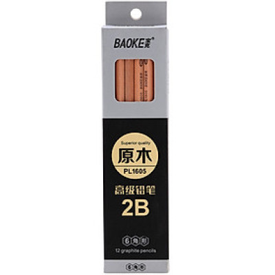 Hộp 12 Cây Chì Chuốt 2B Baoke PL 1605