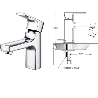 Bộ vòi lavabo nóng lạnh MOEN V15121 (HÀNG CHÍNH HÃNG)