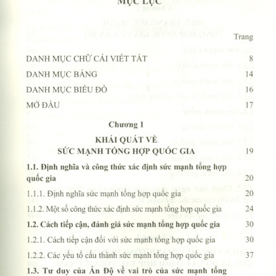 Sức Mạnh Tổng Hợp Quốc Gia Của Ấn Độ - Hiện Trạng Và Triển Vọng (Sách Chuyên Khảo)