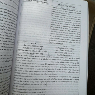 SO SÁNH LUẬT ĐẤT ĐAI 2024 VỚI LUẬT ĐẤT ĐAI NĂM 2013 (Sửa Đổi Bổ Sung Năm 2018) – Nhiều tác giả – NXB Chính trị quốc gia sự thật