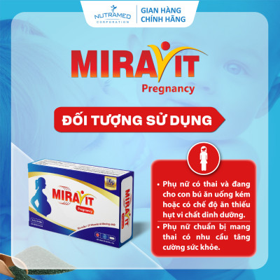 Viên uống Miravit Pregnancy bổ sung dưỡng chất thiết yếu cho phụ nữ mang thai (30 viên) - Nutramed