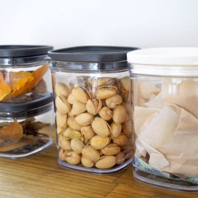 Hộp đựng thực phẩm khô Inomata 520ml, nắp mềm dẻo giữ kín & bảo quản thực phẩm an toàn - nội địa Nhật Bản