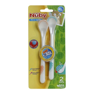 [ 5247-Nuby ] Thìa ăn dặm báo nóng cho bé