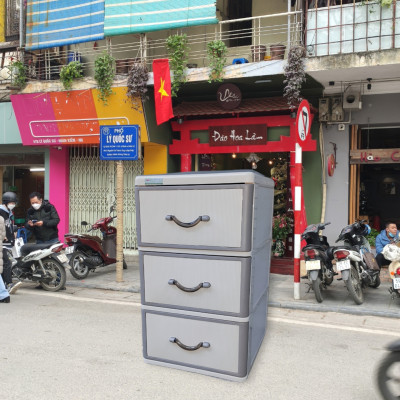 TỦ ĐỰNG QUẦN ÁO T222 – 3 TẦNG MÃ SẢN PHẨM	T222 KÍCH THUỚC	40 x 47 x 68 cm