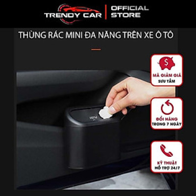 Thùng Rác Mini đựng rác Trên Xe Ô Tô, Thùng Rác Đa Năng Văn Phòng