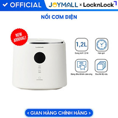 Nồi cơm điện LocknLock 1.2L Bianco EJR384IVY, Hàng chính hãng, đa chế độ nấu, bảng điều khiển cảm ứng - JoyMall