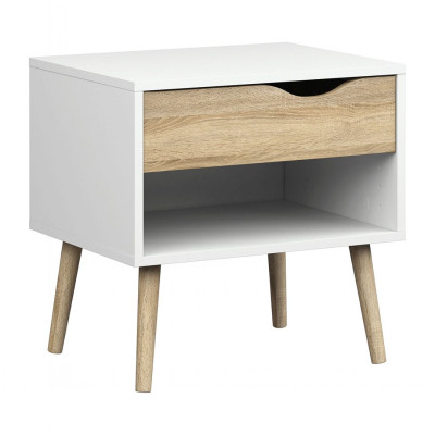 Tủ đầu giường bằng gỗ kết cấu chắc chắn SMLIFE Nutech