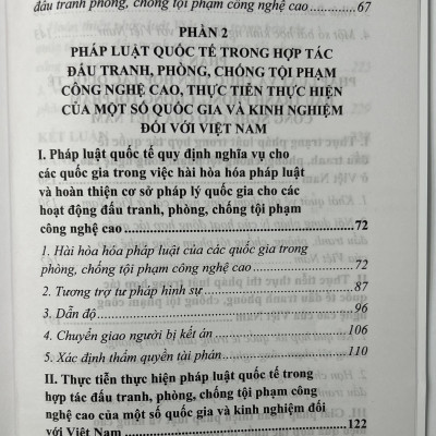 Sách - Pháp Luật Quốc Tế Trong Hợp Tác Đấu Tranh Phòng, Chống Tội Phạm Công Nghệ Cao