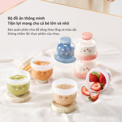 HỘP CHIA SỮA 3 NGĂN ĐA NĂNG CHO BÉ KU-PLUS